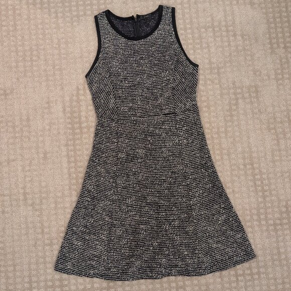 J. Crew Tweed Mini Fit & Flare Dress Wool Blend - Women's sz 6 - Picture 2 of 7